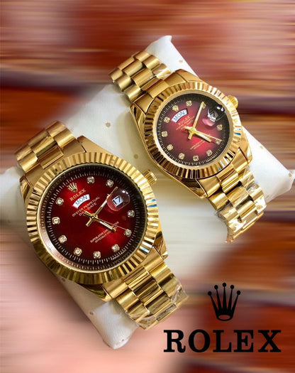 Rolex Watch  Duo Set with Box