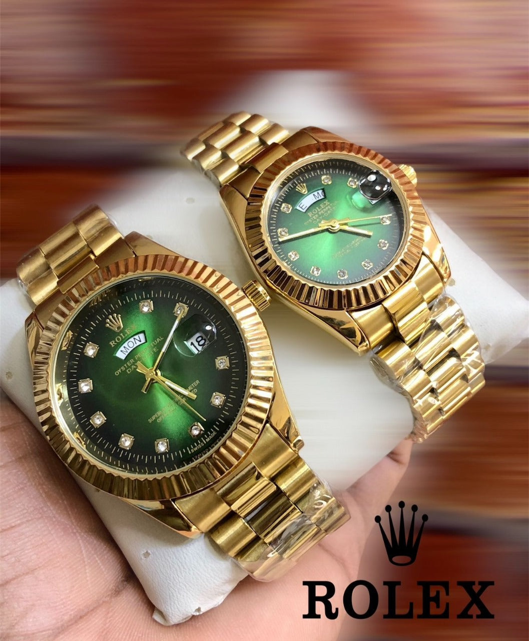 Rolex Watch  Duo Set with Box