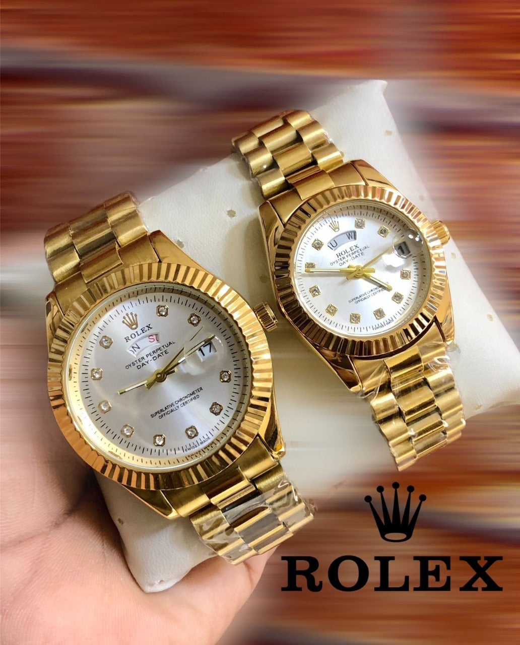 Rolex Watch  Duo Set with Box