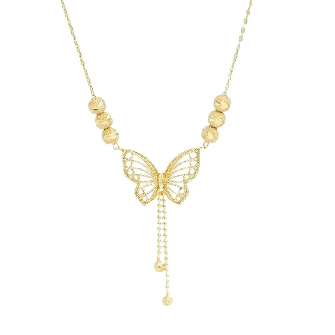 GOLD PLATED BUTTERFLY NECKLACE FOR WOMEN ➕ BOX ➕ FREE DELIVERY  🎁