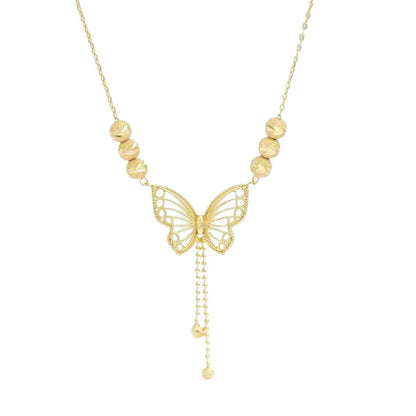 GOLD PLATED BUTTERFLY NECKLACE FOR WOMEN ➕ BOX ➕ FREE DELIVERY  🎁